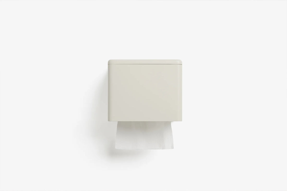 Toilet Paper Dispenser Front – Matte Cream